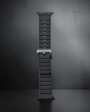 Apple Watch 42mm Magnus Mıknatıslı Silikon Kordon (saat Değildir) - Siyah