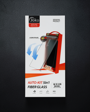 Joko Samsung Galaxy S23 Ultra Autokit 5in1 Fiber Hayalet Cam Ekran Koruyucu - Siyah