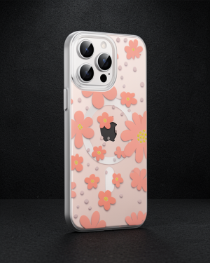 Joko Apple iPhone 14 Pro Max Floral Magsafe Kılıf - Pembe
