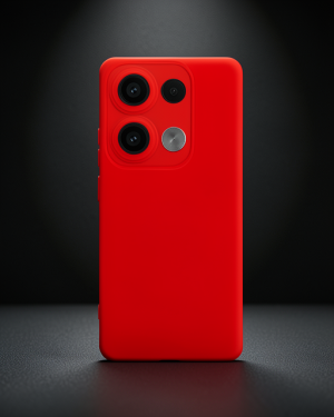 Xiaomi Redmi Note 13 4G Kılıf Nano İçi Kadife Silikon - Kırmızı