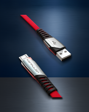 Şarj Kablosu - Dc16 Micro Usb 1m 2.4a - Kırmızı