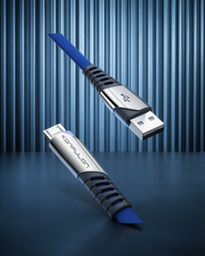 Şarj Kablosu - Dc16 Micro Usb 1m 2.4a - Mavi