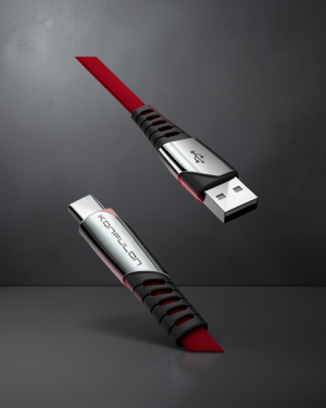 DC18 Type-C Kablo 1m 5A - Kırmızı