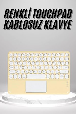 Touchpad Uyumlu Bluetooth Klavye Slim Kablosuz Wifi Q Klavye