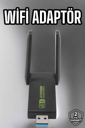 Wifi Adaptör Çift Bantlı Kablosuz Wifi Adaptörü