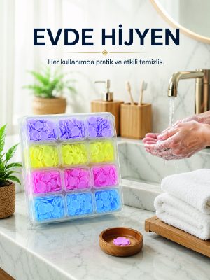 24 Adet Tek Kullanımlık Yaprak Sabun