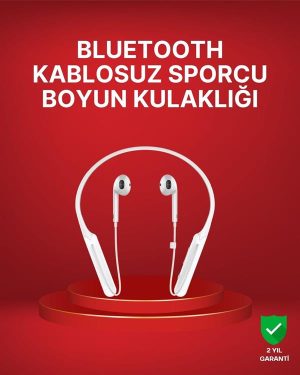 Boyun Askılı Kablosuz Kulaklık – Uzun Süreli Batarya Performansı