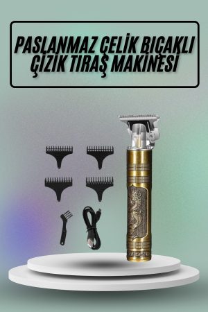 Saç Sakal Vücut Tıraş Makinesi Çizik Atma Makinesi Paslanmaz Çelik