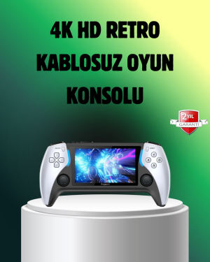 Şarjlı 4 Saat Oyun Süreli TV Bağlantılı Retro Oyun Konsolu