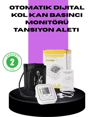 Elektronik Tansiyon Ölçer LCD Dijital Ekranlı