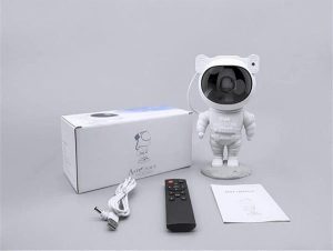 Çocuklara Özel Projeksiyon Astronot Lamba Speaker Sevimli