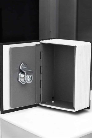 Gizli Kasa Kitap Görünümlü Anahtarlı Çelik Mini Kasa