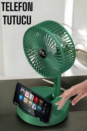 Soğutucu Vantilatör Telefon Standlı Mini Fan