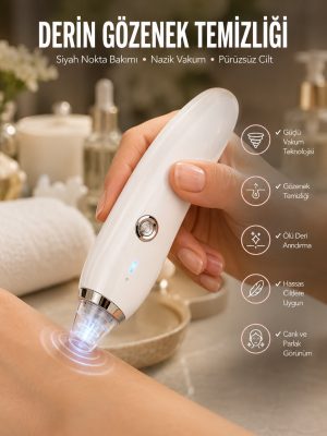 4 Başlıklı Pilli Vakumlu Siyah Nokta Temizleyici Akne Ve Sivilce Önleyici