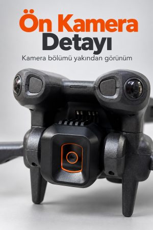 Kameralı Drone Katlanır Gövde ve Yedek Pervane Seti