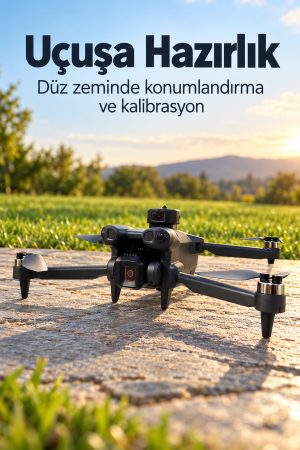 GPS Özellikli Kameralı Drone Ekranlı Kumandalı Katlanır Gövde