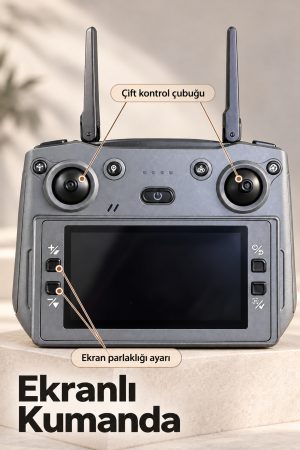 Taşıma Çantalı GPS Drone ve Ekranlı Kumanda