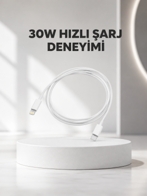 Yüksek Saflıkta Bakır Çekirdekli 30W Hızlı Şarj Kablosu