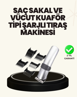 Şarjlı ve Kablosuz Tıraş Makinesi – Her Yerde Rahat Kullanım