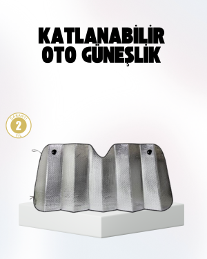 Otomobil Güneşliği – Katlanabilir Tasarım ve Süngerli Isı Yalıtımı