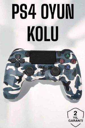 PS4 Oyun Kolu Kamuflaj Desenli Joystick