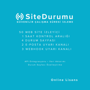50 Web Sitesi Durum Takibi - Aylık Lisans