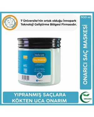 Bidoze Kolajen & Keratin Özlü Onarıcı Saç Maskesi 500 Ml | Yıpranmış Saçlar İçin Yoğun B