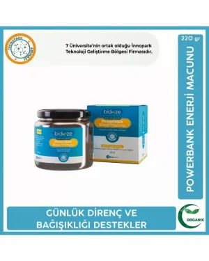 Bidoze Powerbank Enerji Macunu 220 Gr. | Arı Ekmeği, Ginseng & Arı Sütü İçerikli Doğal Enerji Macunu