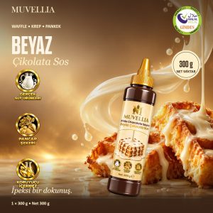 Muvellia Beyaz Çikolata Sosu Waffle Krep Pankek 300 g