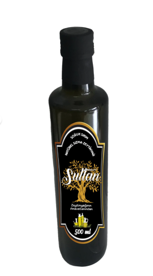 SULTAN SOGUK SIKIM NATÜREL SIZMA ZEYTİNYAĞI 500 ML CAM