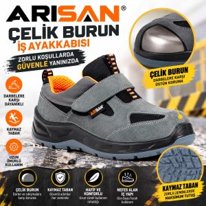 ARISAN Çelik Burunlu İş Güvenliği Ayakkabısı