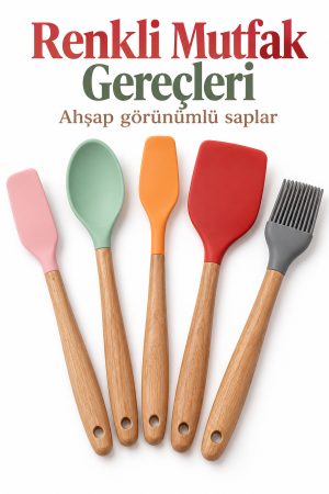 Mutfak Seti Renkli Başlıklı