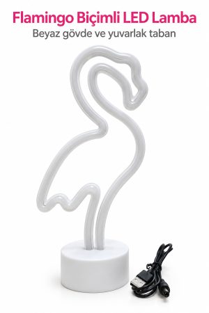 Flamingo LED Lamba Pembe Işıklı