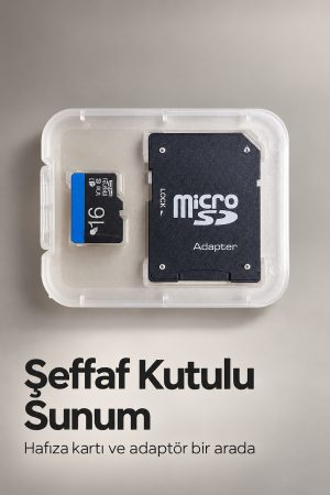 MicroSD Kart 16 GB SD Adaptör ile Birlikte