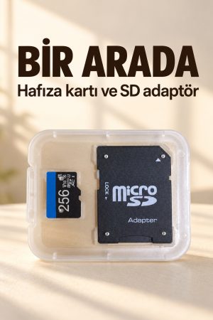 256 GB Hafıza Kartı ve SD Adaptör Seti